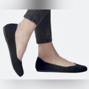 Rothy’s The Flat, Black Honeycomb, Size 8
